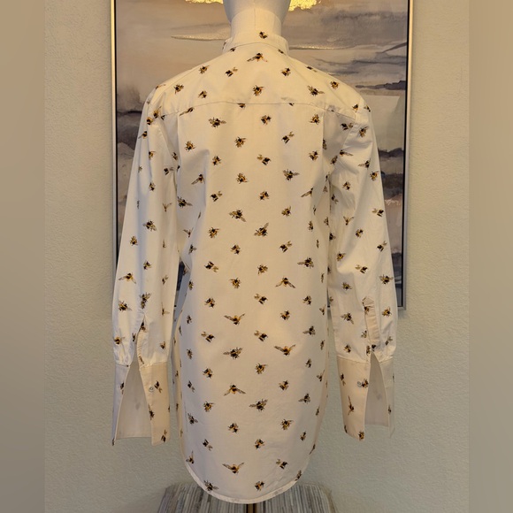 Victoria Beckham for Target Iconic Bee Print Blouse Structured Designer Top - Picture 5 of 15